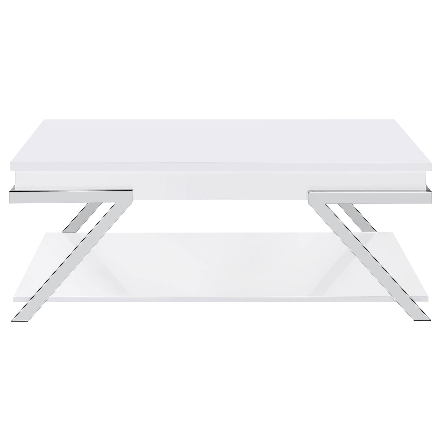 Marcia Rectangular Lift Top Coffee Table White High Gloss