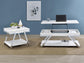 Marcia Rectangular Side End Table White High Gloss