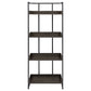 Ember 68-inch 4-shelf Bookshelf Dark Oak and Black