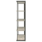 Loomis 4-shelf Bookcase Whitewashed Grey