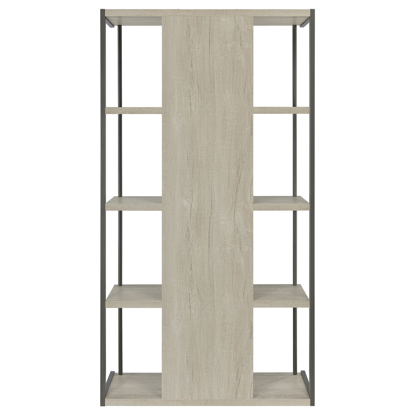 Loomis 4-shelf Bookcase Whitewashed Grey