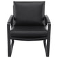 Rosalind Upholstered Track Arm Accent Chair Black