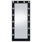 Zayan 32 x 71 Inch Floor Mirror LED Lighting Black Gloss